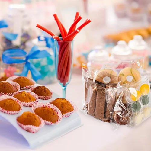 Vista 5 de MoloTAR 200 piezas bolsas de celo/celofán transparentes resellables de 4'' x 6'', buenas para panadería, bolsas para dulces adhesivas, velas, jabón
