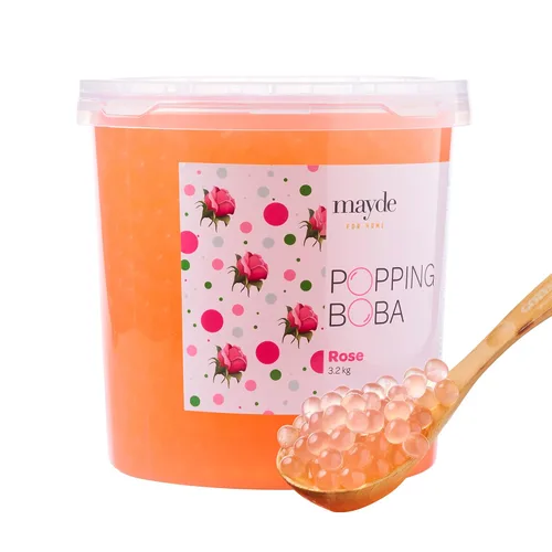 Vista 13 de Mayde Popping Boba Pearls para bebidas y postres, arándano, 7 libras
