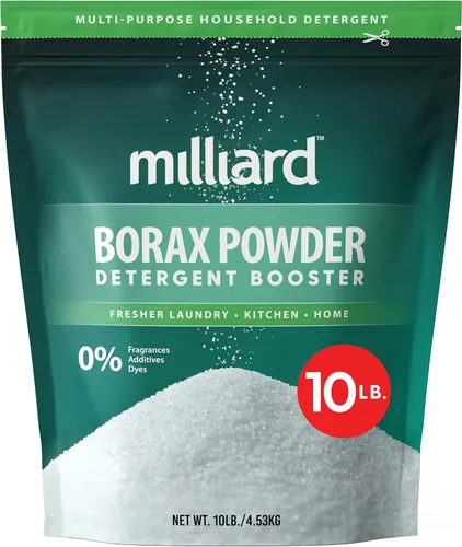 Vista 10 de Milliard Polvo de bórax - Agente de limpieza multiusos puro, potenciador de detergente para ropa (2 libras)