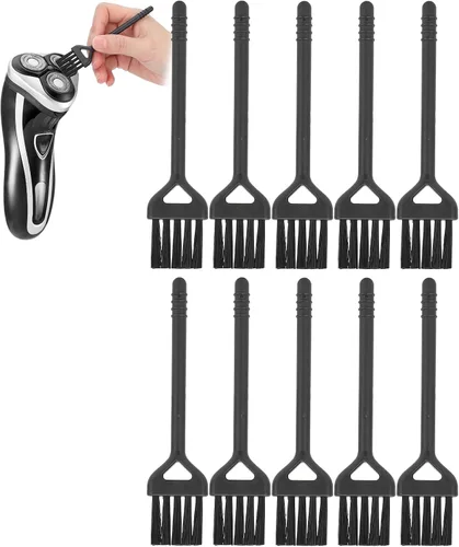 Vista 6 de 10 cepillos de limpieza de afeitadora eléctrica, mini cepillo de nailon de doble cara para afeitar, herramienta de limpieza para afeitar