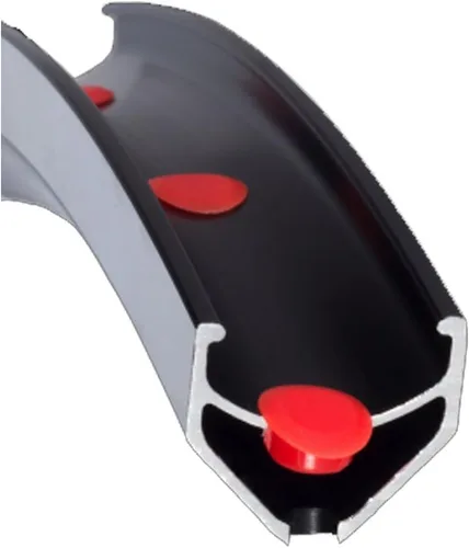 Vista 2 de Velocity Veloplugs para agujeros de 0.315 in, bolsa de 72 rojo