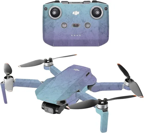 Vista 8 de MightySkins - Compatible con DJI Mini 2 Dron portátil – Mármol ámbar Funda protectora de vinilo duradera y única Fácil de aplicar, quitar