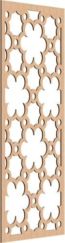 Vista 172 de 9 3/8"W x 24 3/8"H x 1/4"T Southgate Decorativos Paneles De Pared De Madera Calado, Abedul