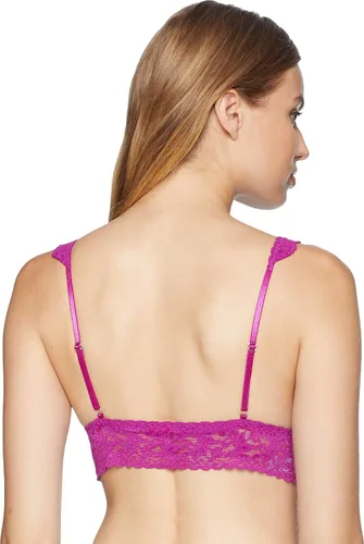 Vista 3 de hanky panky, Bralette cruzado de encaje exclusivo Rosa Belle