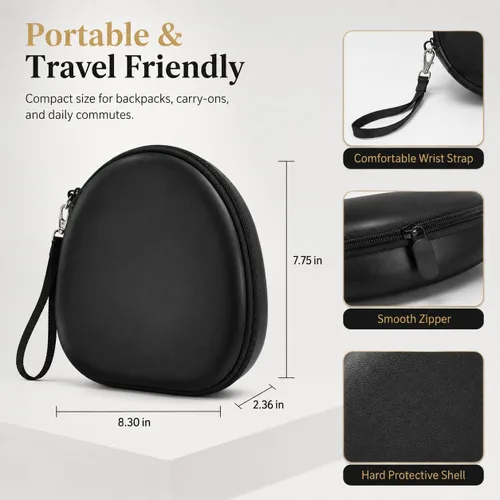 Vista 4 de Funda de auriculares para Sony WH-CH720N WH-CH520 WH-1000XM4 para Soundcore Q20i Q20 Q30 para auriculares JBL Tune 720BT 510BT con cancelación