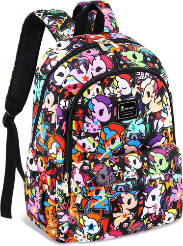 Vista 11 de Tokidoki Mochila con llavero Unicorno linda mochila de viaje para laptop para mujer, bolsa casual, mochila ligera, mochila de día