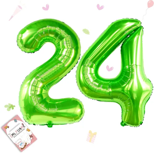 Vista 141 de Globos grandes de 40 pulgadas de números del 0 al 9, globos numéricos para decoración de fiesta de cumpleaños, globos de helio de aluminio