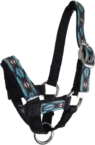 Vista 2 de Halter de alpaca superpuesto de nailon con banda nasal acolchada - 6 meses de garantía