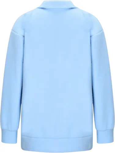 Vista 5 de Sudadera de gran tamaño para mujer suéter de manga larga liso con cierre de un cuarto de cremallera para adolescentes niñas Navidad otoño ropa Y2K