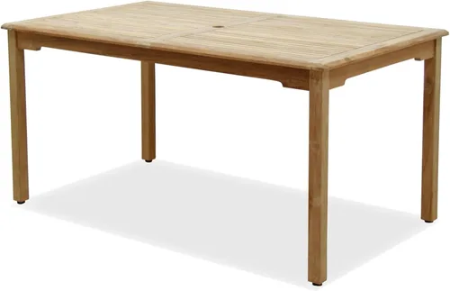 Vista 2 de Amazonia Cannes - Juego de comedor rectangular para patio, 7 piezas, color blanco