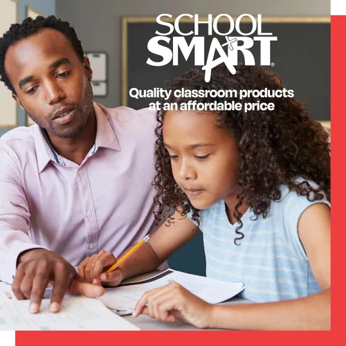 Vista 3 de School Smart CS-209 Calculadora científica de dígitos con pantalla digital extragrande, negro