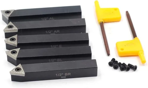 Vista 5 de OSCARBIDE Soporte para herramientas de torneado de carburo indexable de 1/2 1/2 mini