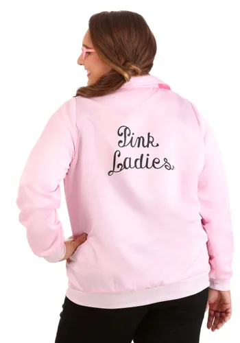 Vista 2 de Chaqueta de Disfraz para Mujer Talla Plus Pink Ladies de Grease Multicolor