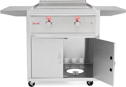 Vista 2 de Blaze Plancha de propano independiente de 30 pulgadas con luces, superficie de cocción de 495 pies cuadrados, 36,000 BTU, acero inoxidable, 2