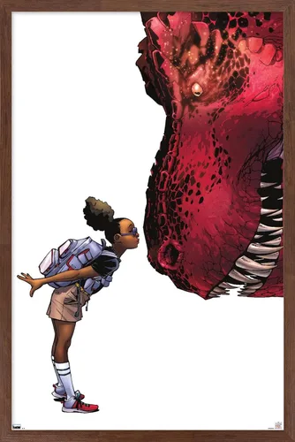 Vista 15 de Trends International Marvel Moon Girl & Devil Dinosaur - Póster de pared de beso, 22.4 pulgadas de largo x 14.7 pulgadas, versión enmarcada