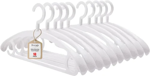 Vista 9 de Perchas resistentes giratorias anchas para invierno para chaquetas Negro