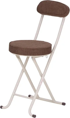 Vista 15 de Takeda Corporation OT-51BE Silla plegable, silla, taburete, silla de cocina, marrón claro