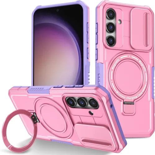 Vista 18 de Funda magnética para Samsung Galaxy Note 20 Ultra, soporte para teléfono, funda protectora mate a prueba de golpes, funda protectora para teléfono