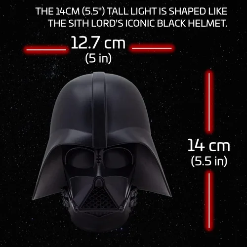 Vista 4 de Paladone Star Wars Darth Vader - Luz con sonido - Con licencia