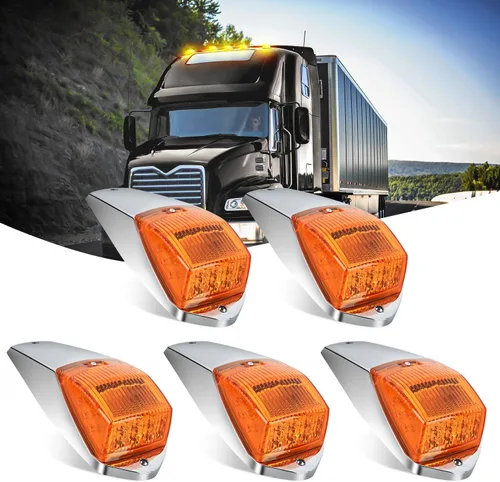 Vista 19 de Nilight Luz de Marcador Lateral Ovalada de 2.5 Pulgadas 10PCS Ámbar 2 Diodos LED Luces de Guardabarros y Separación de Remolque Impermeables