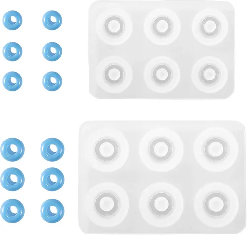 Vista 11 de 1 juego de moldes de impresión de pata de gato blanco, kits de colgantes de silicona para bricolaje, moldes de resina con tornillo de hierro 1 juego