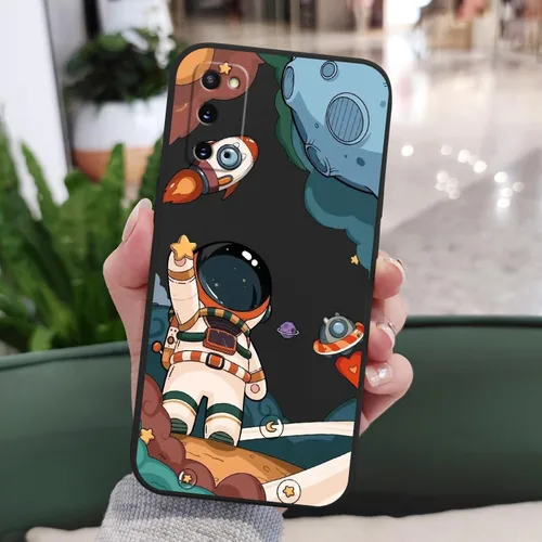 Vista 3 de LEECG para Samsung Galaxy S20 Funda, Diseño Creativo Lateral con Forro de Microfibra de Silicona Suave con Patrón de Flores para Cubierta de negro