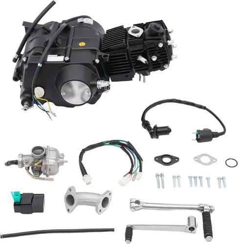 Vista 2 de Kit de motor de 110CC Pit Bike Motor ATV Quad Motor con arranque de patada y sistema de encendido CDI ATV Motor de motocross para Honda CRF50 CRF70