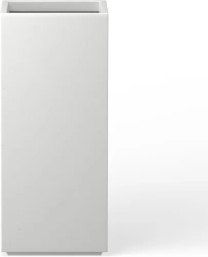 Vista 13 de Kante Maceta rectangular de hormigón de 20.3 pulgadas de alto, moderna maceta de diámetro cuadrado con orificio de drenaje y tapón de goma
