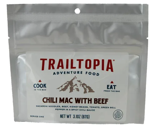 Vista 25 de Trailtopia Burrito de carne y frijoles negros, cena de senderismo liofilizada, sabor delicioso, preparación rápida y fácil, ligera, perfecta