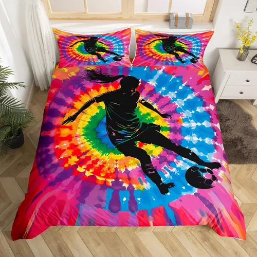 Vista 49 de Manfei Juego de funda de edredón occidental, tamaño individual, juego de ropa de cama de caballo de vaquero de 2 piezas, funda de edredón de cactus
