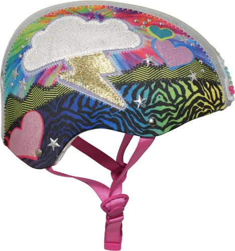 Vista 3 de Casco Raskullz Love, con brillos, para niñas