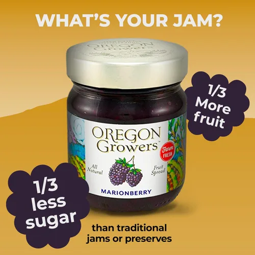 Vista 8 de Oregon Growers Marionberry Fruit Spread, 12 oz (paquete individual)