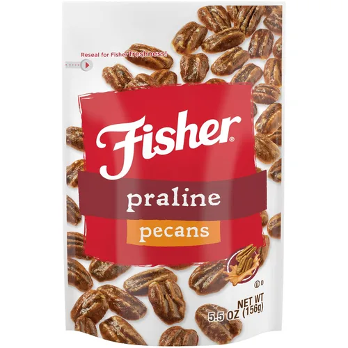 Vista 9 de Nueces pecanas glaseadas y confitadas de Fisher Chef's Naturals, 24 oz (Paquete de 1), Nueces pecanas gigantes confitadas, perfectas para regalar
