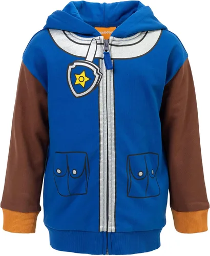 Vista 6 de Paw Patrol Rubble Chase Skye Fleece Zip Up Pullover Hoodie Toddler to Little Kid