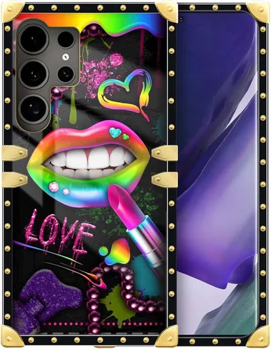 Vista 121 de Funda compatible con Samsung Galaxy S10 4G, TPU suave de lujo y parte trasera de policarbonato duro para niñas y mujeres, funda protectora a prueba
