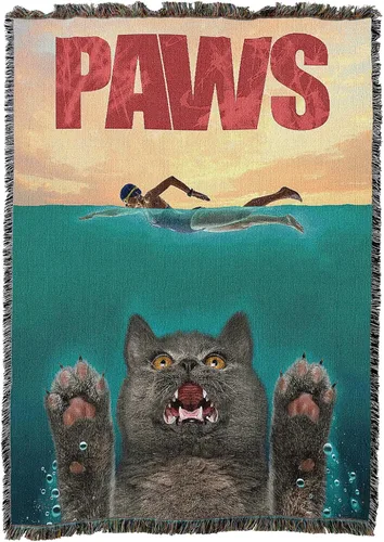 Vista 10 de Pure Country - Cobija tejida Catzilla Cat Godzilla, regalo divertido para los amantes de los gatos, puede ser un tapiz o una cobija, de Vincent HIE