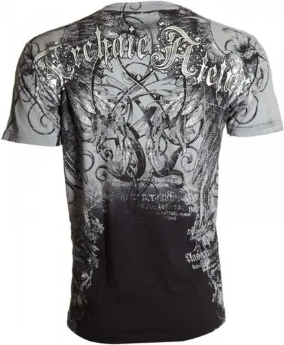 Vista 3 de Archaic by Affliction - Camiseta para hombre, color negro, talla S-5XL