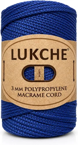 Vista 37 de Cuerda de macramé premium de poliéster de 3 mm (134.44 metros), (250 g) 100% cuerda de macramé de polipropileno, hilo de crochet de macramé colorido