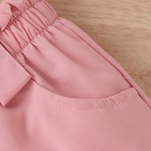 Vista 89 de TheFound Trajes de verano para niñas pequeñas, sin mangas, de punto acanalado, halter, pantalones cortos, ropa para recién nacidos, conjunto de 3