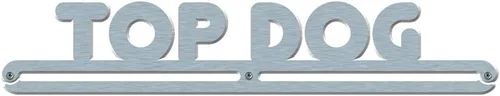 Vista 5 de Rosette Hanger Soporte de pared para colgar cinta de premio 'Top Dog' Metal de acero inoxidable cepillado