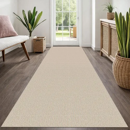 Vista 190 de EARTHALL Alfombra tejida de 2 x 3 pies, lavable para entrada, alfombra trenzada antideslizante, alfombra para puerta interior y exterior, alfombra