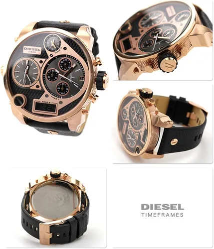 Vista 5 de Diesel DZ7261 Mr. Daddy Reloj analógico de cuarzo negro para hombre
