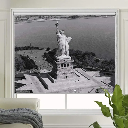 Vista 10 de LETAU - Persianas de ventana opacas, cortinas enrollables con protección UV impresa para el hogar, puerta, hotel, restaurante