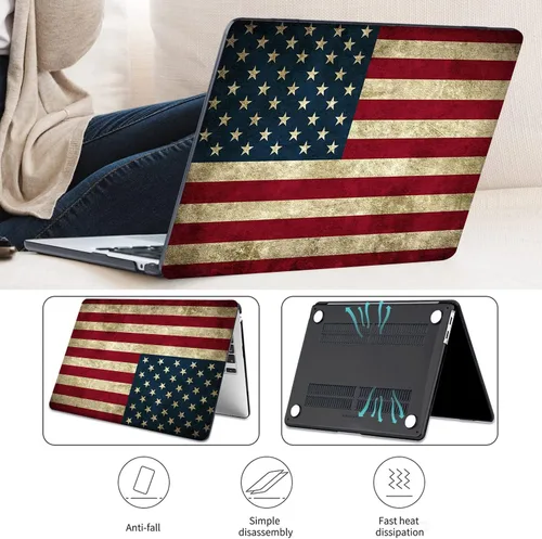 Vista 4 de Funda compatible con MacBook Air de 13 pulgadas 2022, 2021-2018 A2337 M1 A1932 A2179, carcasa de plástico duro duradero, cubierta de teclado