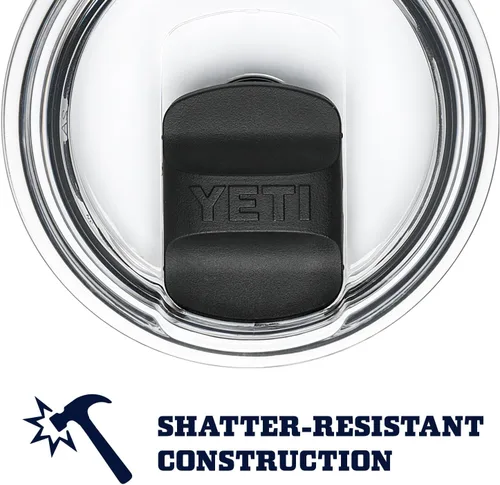 Vista 6 de YETI Rambler - Vaso de acero inoxidable con tapa MagSlider, 20 onzas, color rosa Bimini.