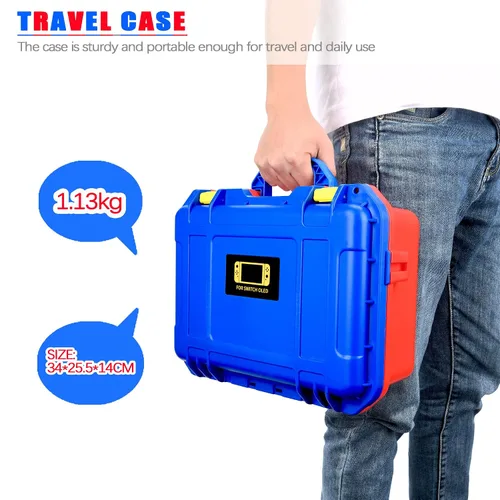 Vista 6 de YETEETH Carrying Storage Case for Nintendo SwitchSwitch OLED Model (2021), Portable Full Protection Travel Professional Deluxe Waterproof Soft