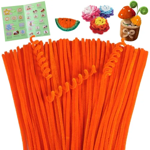 Vista 19 de Giwrmu 200 piezas 20 colores Limpiapipas para Manualidades, Limpiapipas Tallo de Chenilla, Palitos Difusos Suministros para Manualidades
