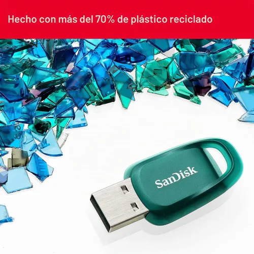 Vista 2 de SANDISK Unidad flash Ultra Eco USB 3.2 Gen 1 de 64 GB - SDCZ96-064G-G46