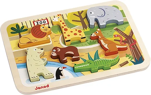 Vista 12 de Janod - Rompecabezas de madera gruesa - Dinosaurio - 7 piezas