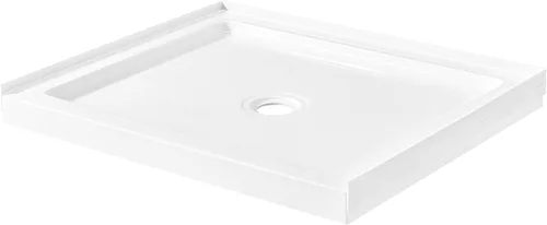 Vista 16 de OVE Decors Base de ducha rectangular de 32 pulgadas de ancho x 36 pulgadas de profundidad, drenaje lateral oculto, acrílico blanco, diseño reversible